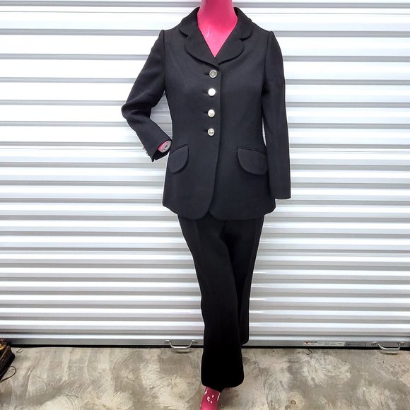 1960s B. Altman Vintage Suit Pants Jacket Set SM - Picture 2 of 13